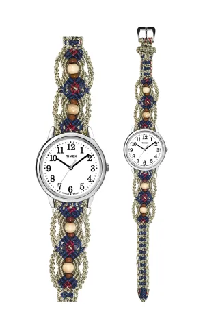 104A - Wide with Timex Silver Easy Reader Watch