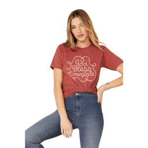 Ali Dee Women's God Bless Cowgirls Graphic Tee