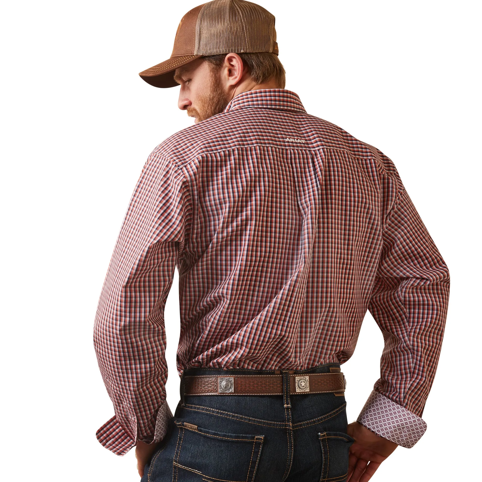 Ariat Men's Fitted Red Shirt Omari