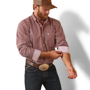 Ariat Men's Fitted Red Shirt Omari