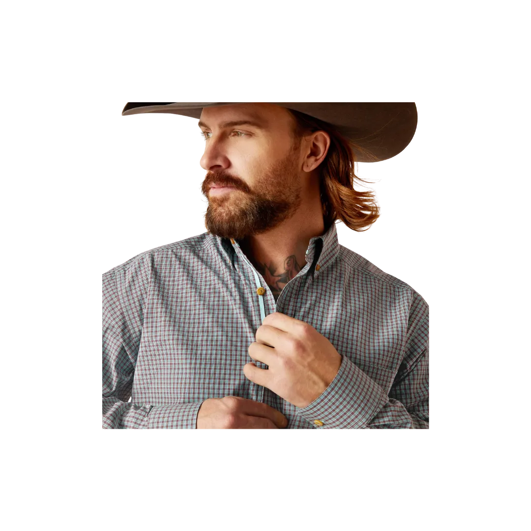 Ariat Men's Pro Series Nestor Classic Fit Angel Blue Shirt