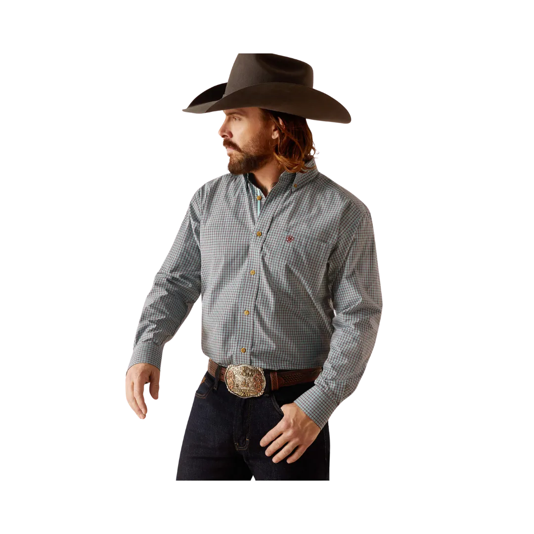 Ariat Men's Pro Series Nestor Classic Fit Angel Blue Shirt