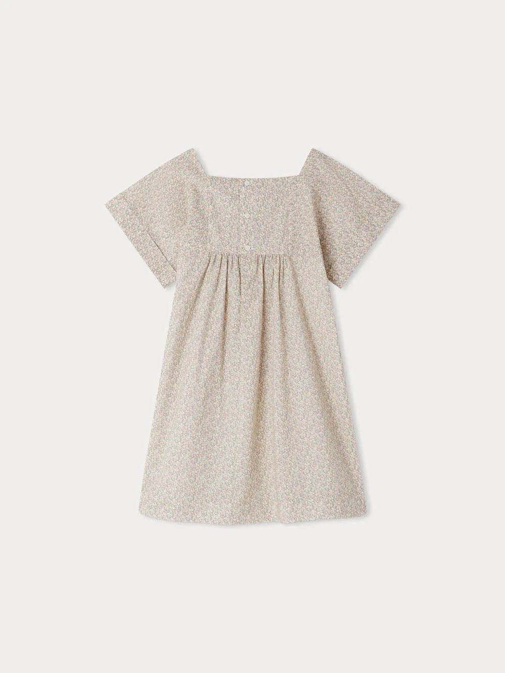 Bonpoint Paysanne Smocked Dress pink