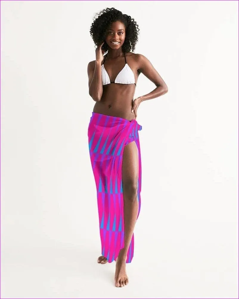 Candy Checkered Swim Cover Up
