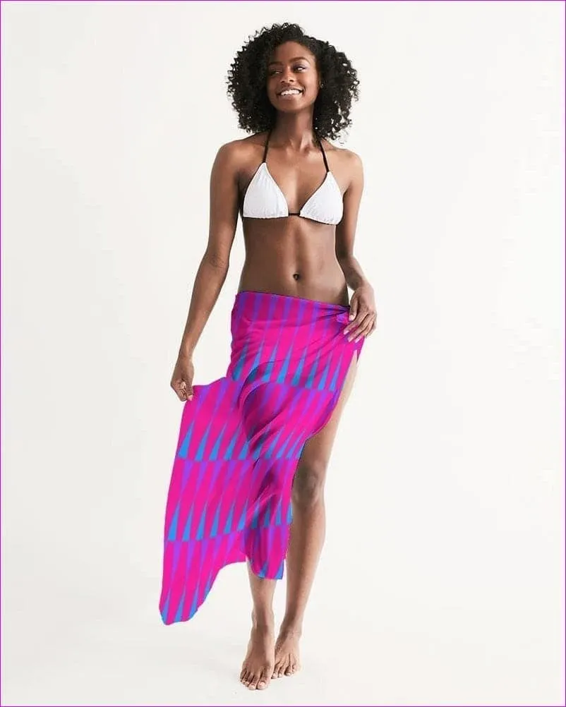 Candy Checkered Swim Cover Up