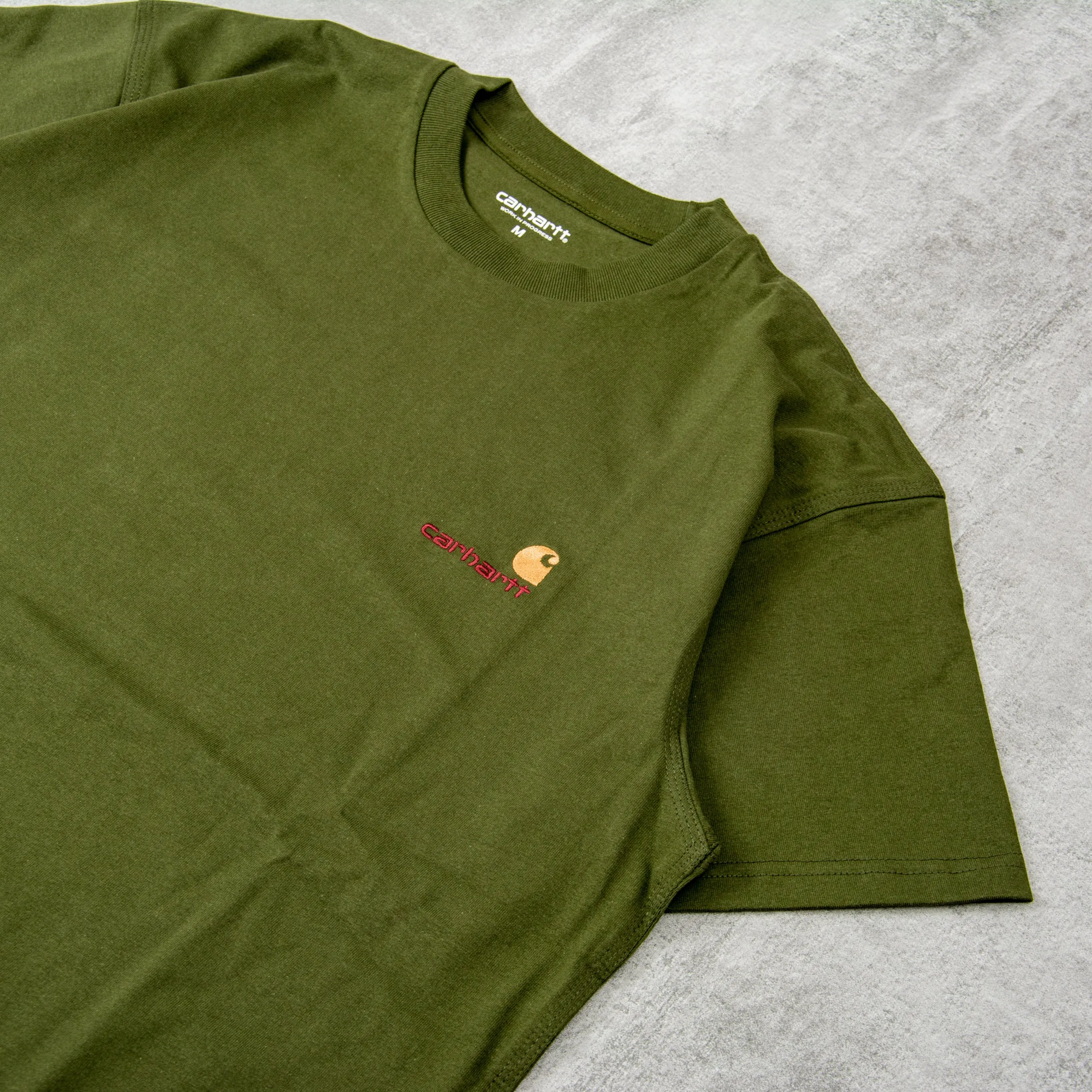 Carhartt WIP American Script S/S Tee - Tarragon