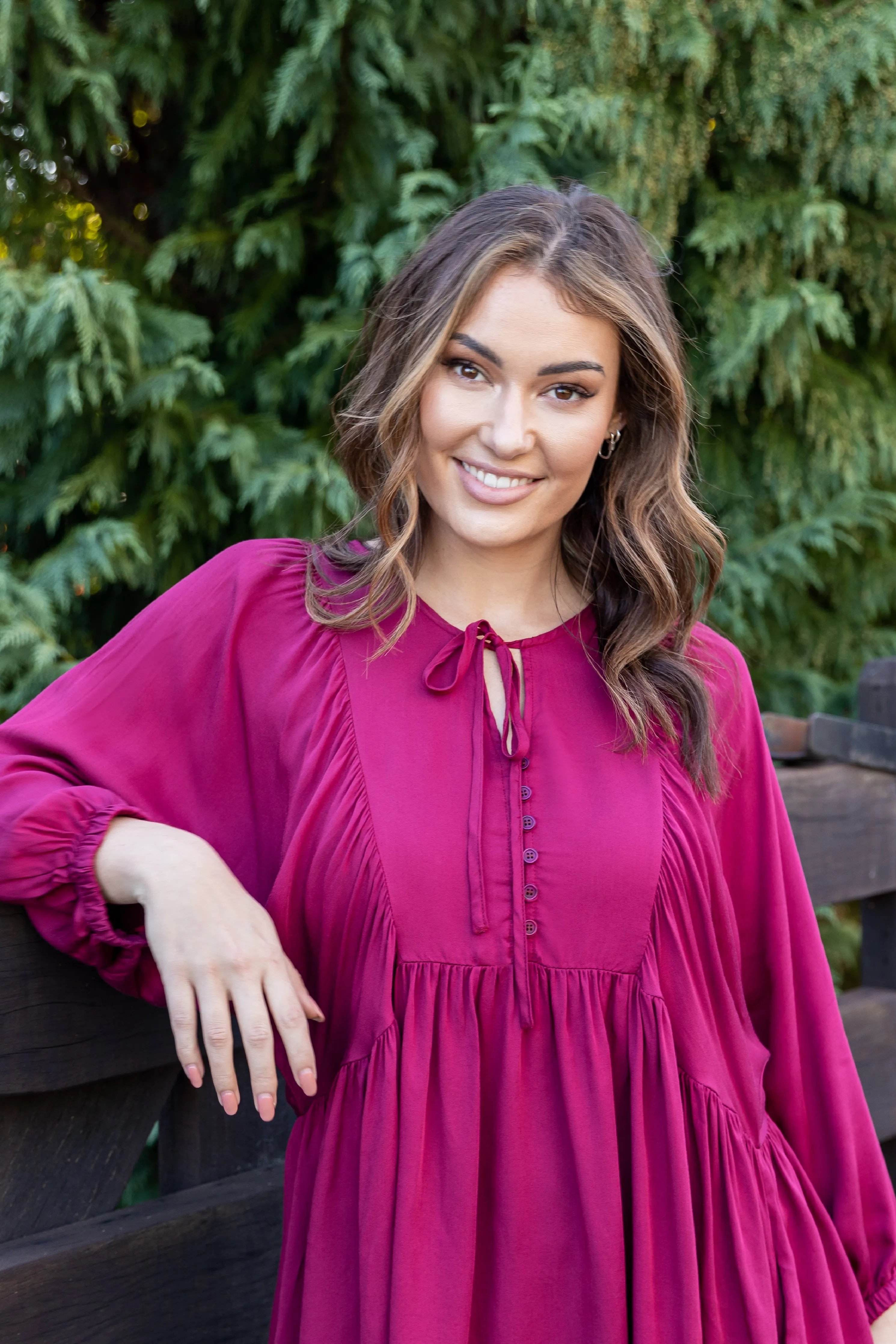 Charlie Top | Merlot | FINAL SALE