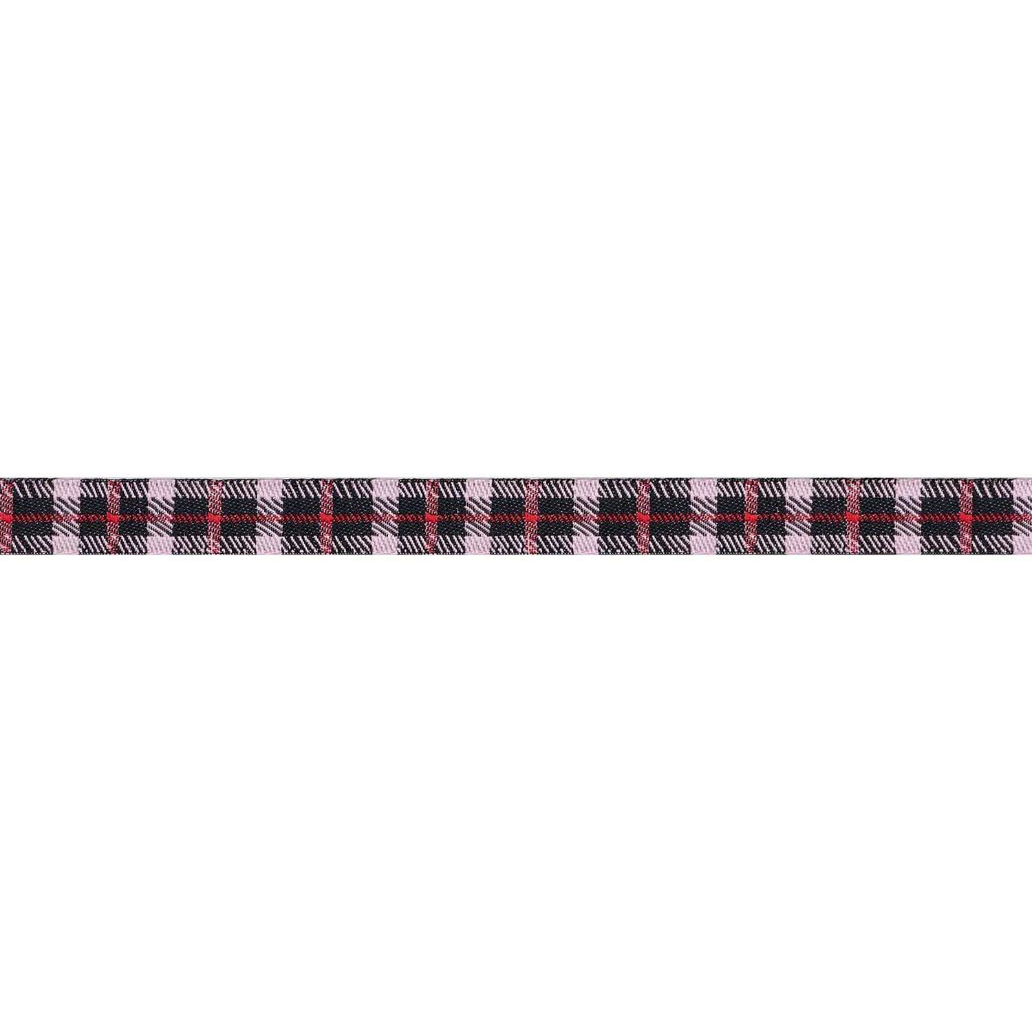 Cheery Plaid - 3/8" width - Gingerbread Christmas - One Yard