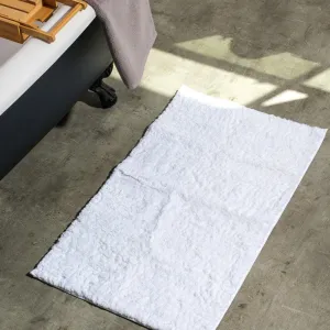 Cotton Bay Super Soft Anti-Slip Bath Mat - White