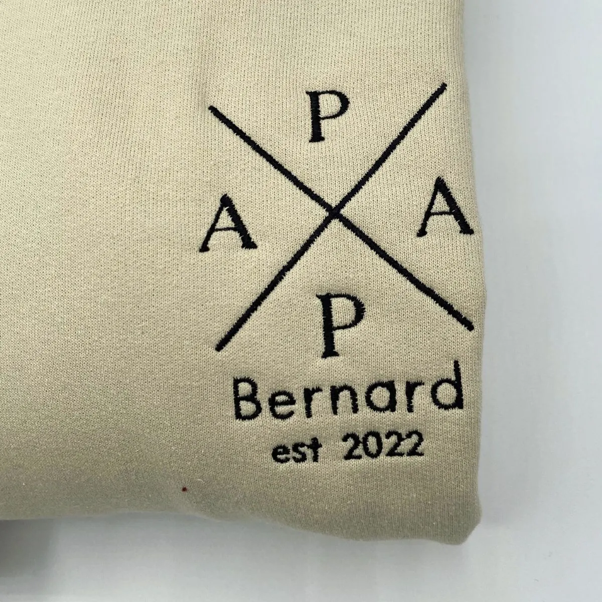 Custom Comfort Color® Embroidered Best Papa Shirt