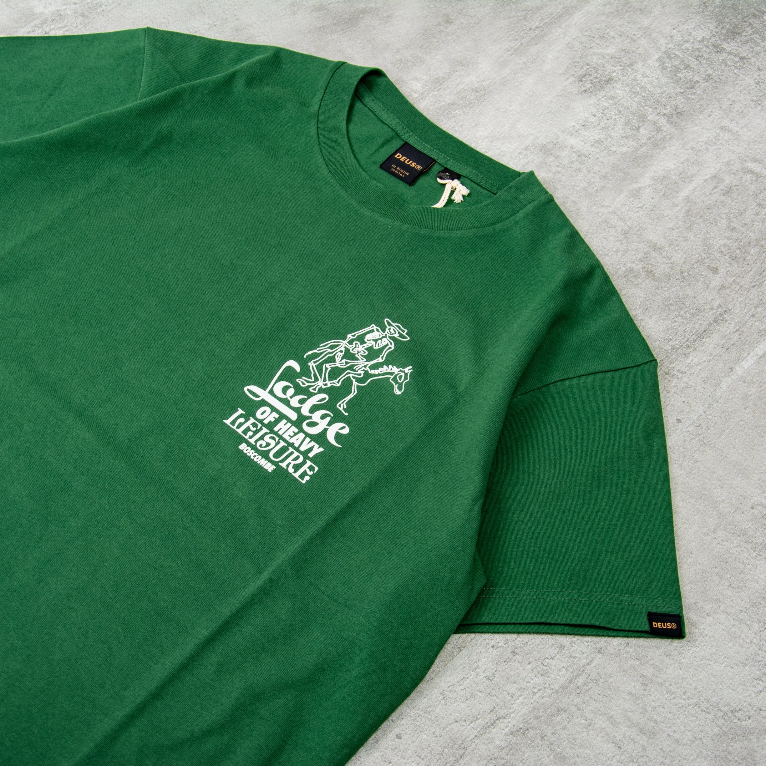 Deus ex Machina Boscombe Address Tee - Hillside Green