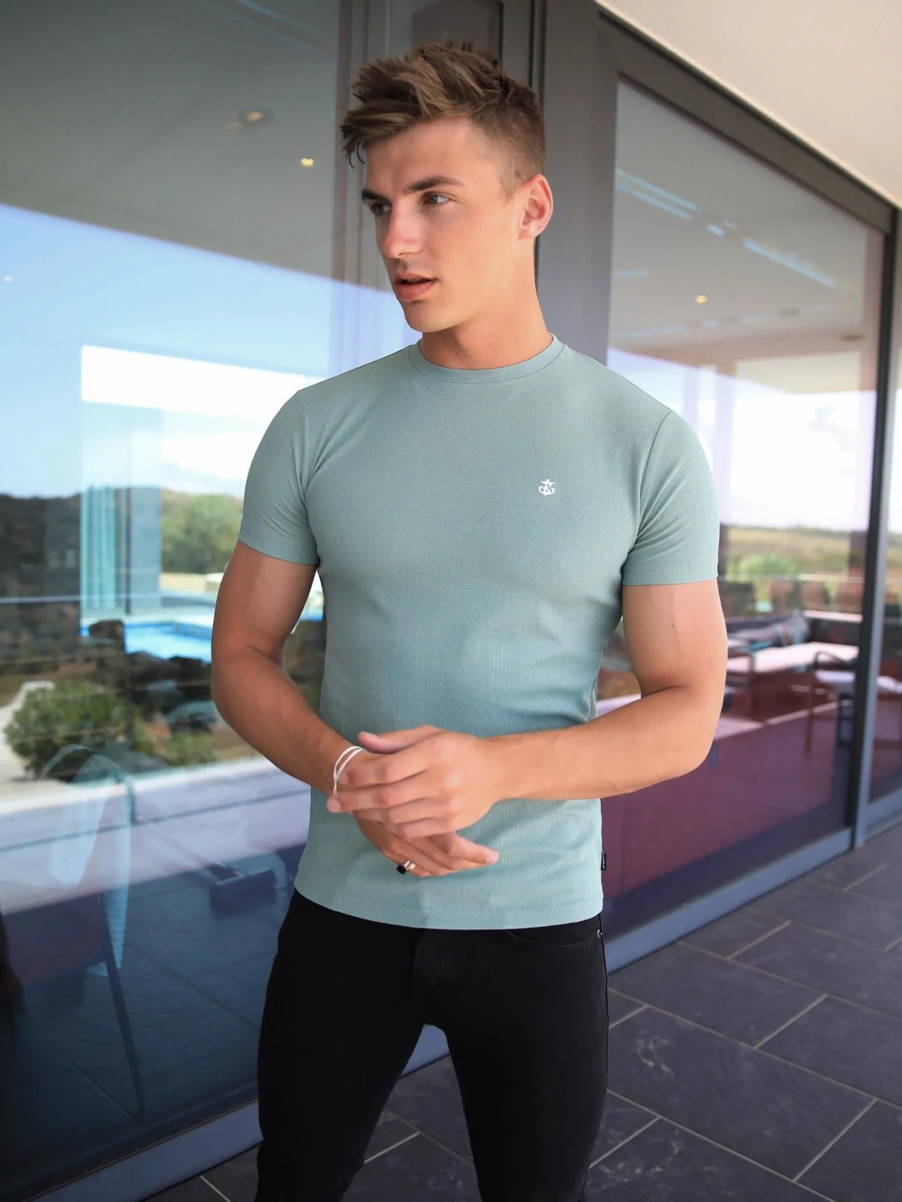 Eli Textured T-Shirt - Green