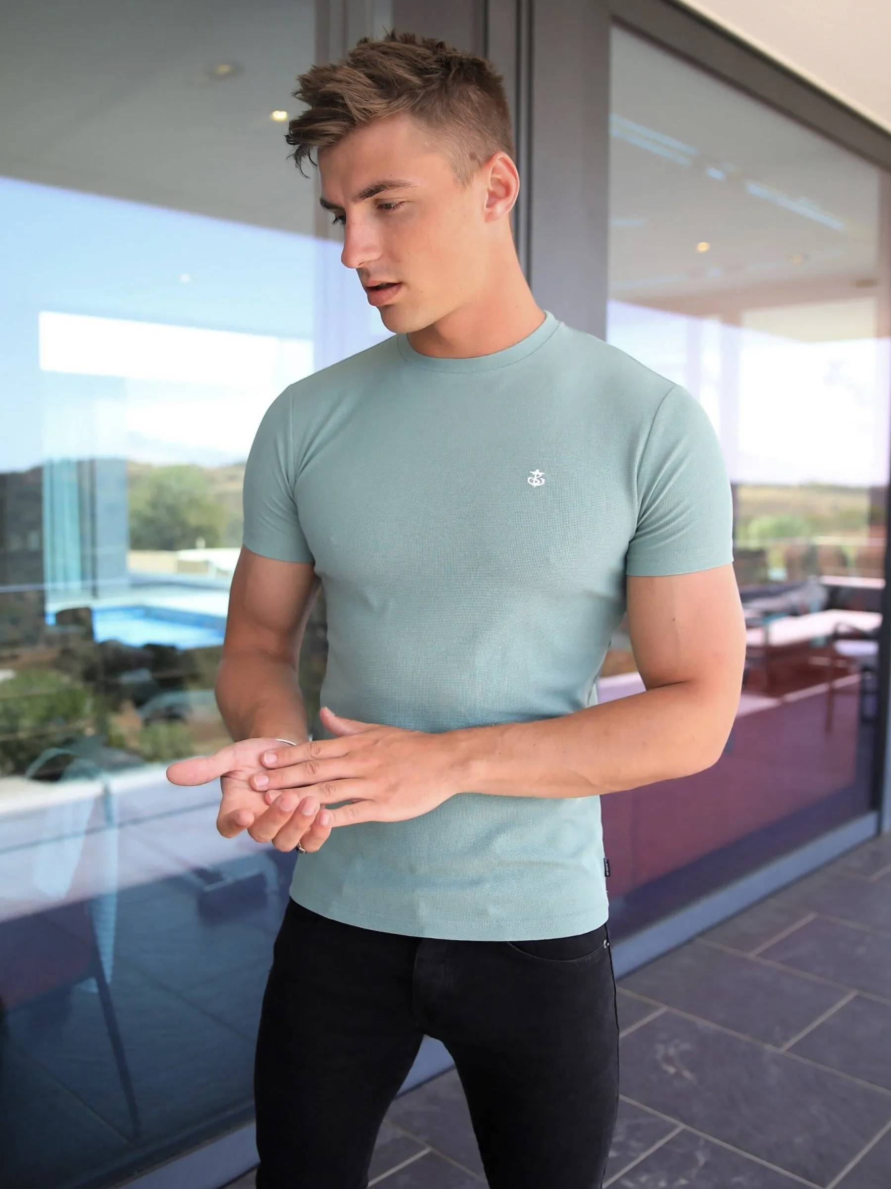 Eli Textured T-Shirt - Green
