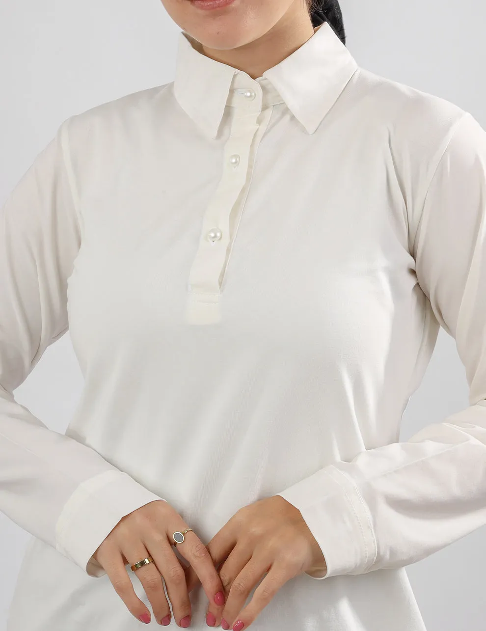 Full Chemise Cotton Body- Off White