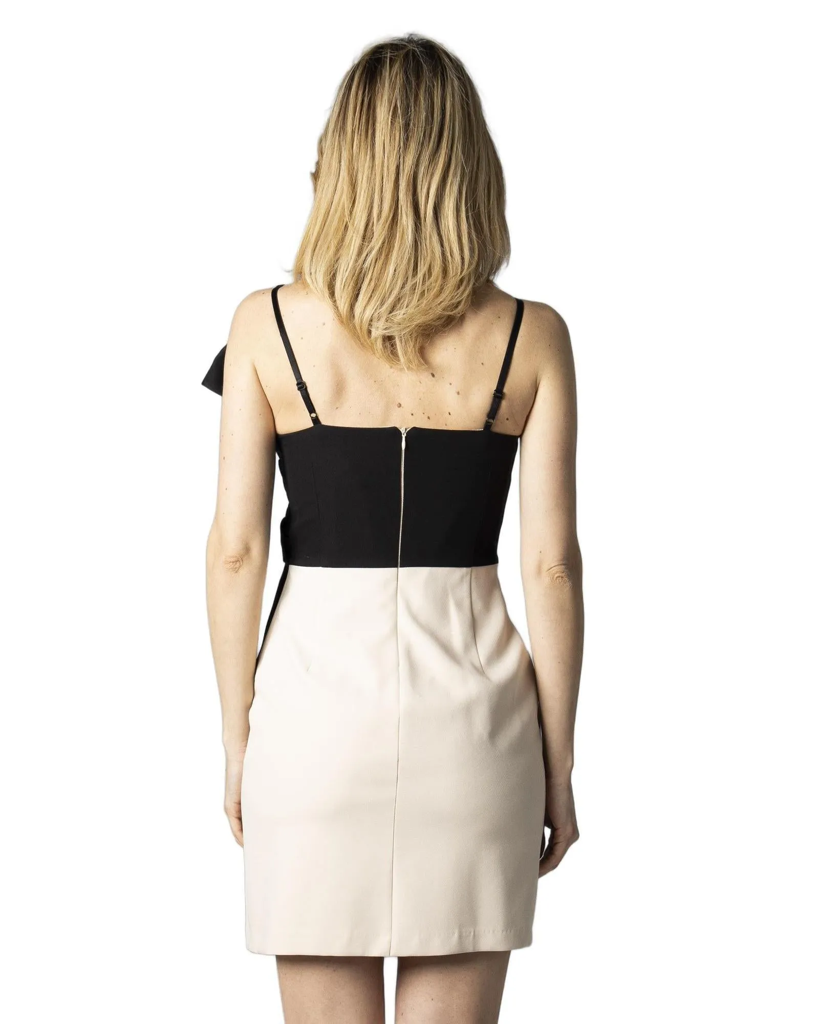 Gaudi Womens Bow Dress BlackBeige
