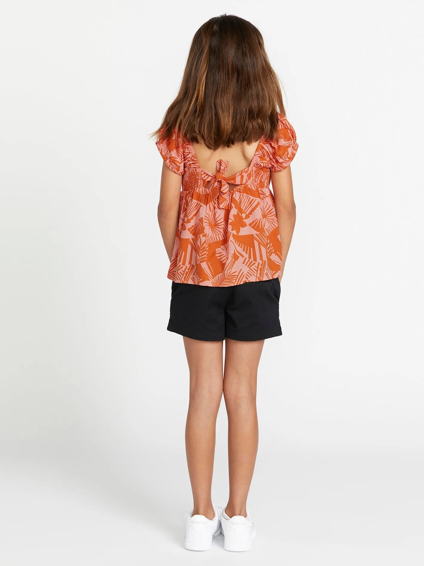 Girls Off Tropic Top - Burnt Sienna