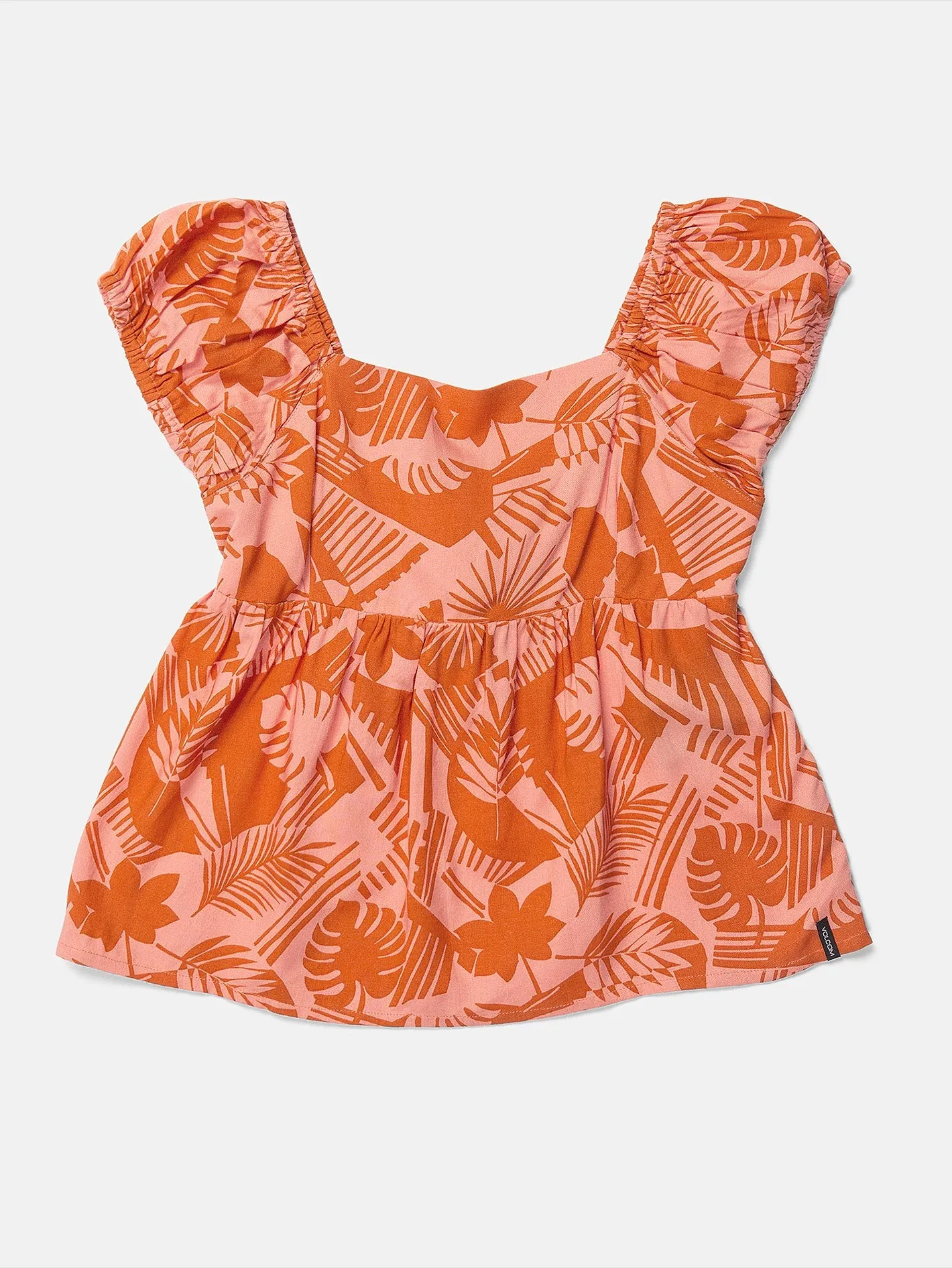 Girls Off Tropic Top - Burnt Sienna