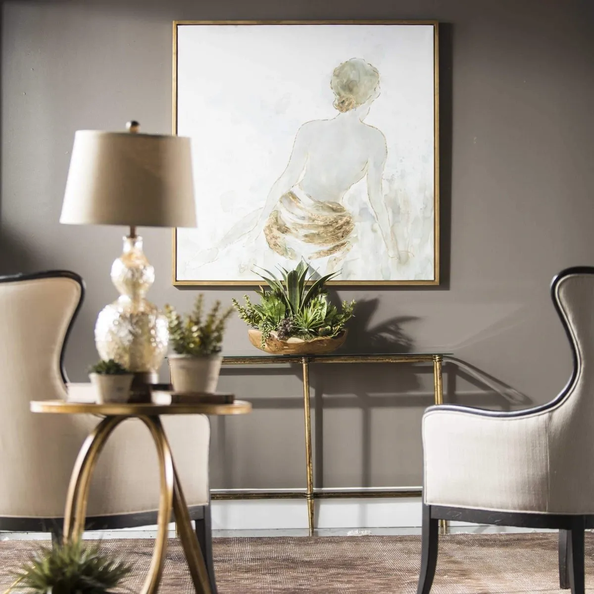 Gold Sophistication Hand Painted Canvas