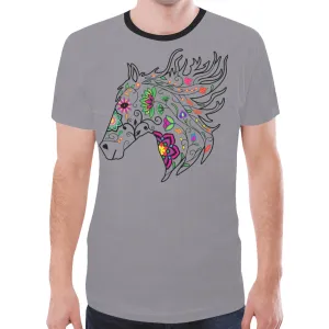 Horse Spirit Guide (Dark Gray) T-shirt for Men
