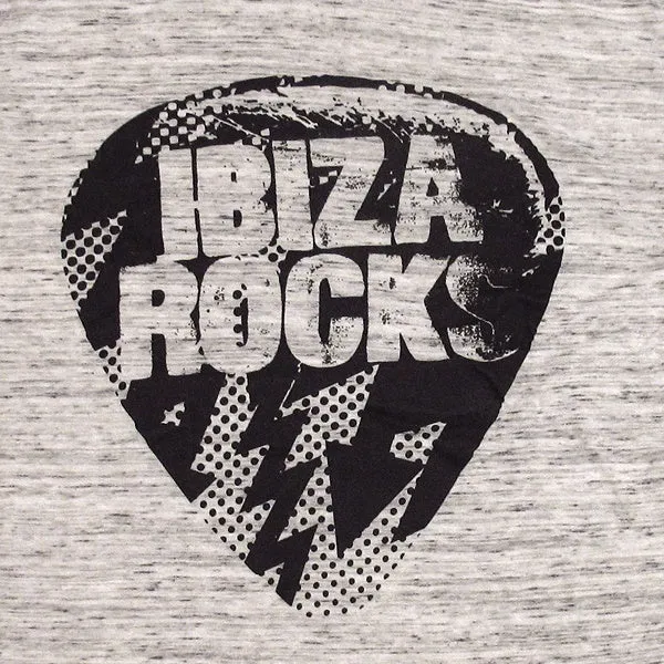 Ibiza Rocks Grey Marbled Men's Logo T-Shirt