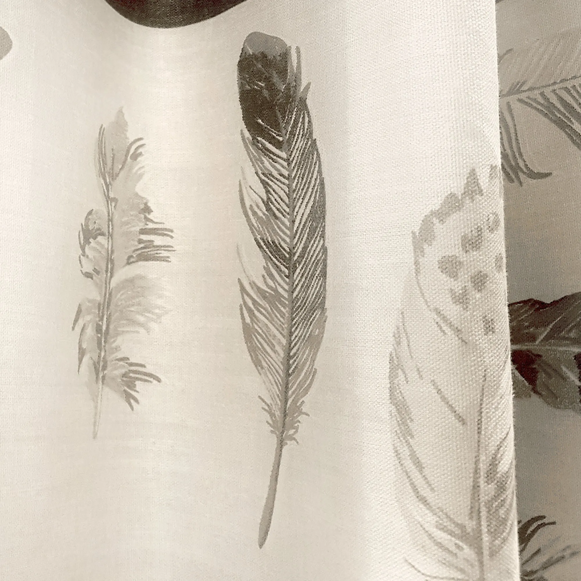 Idaho Pair of Eyelet Curtains by Fusion in Charcoal