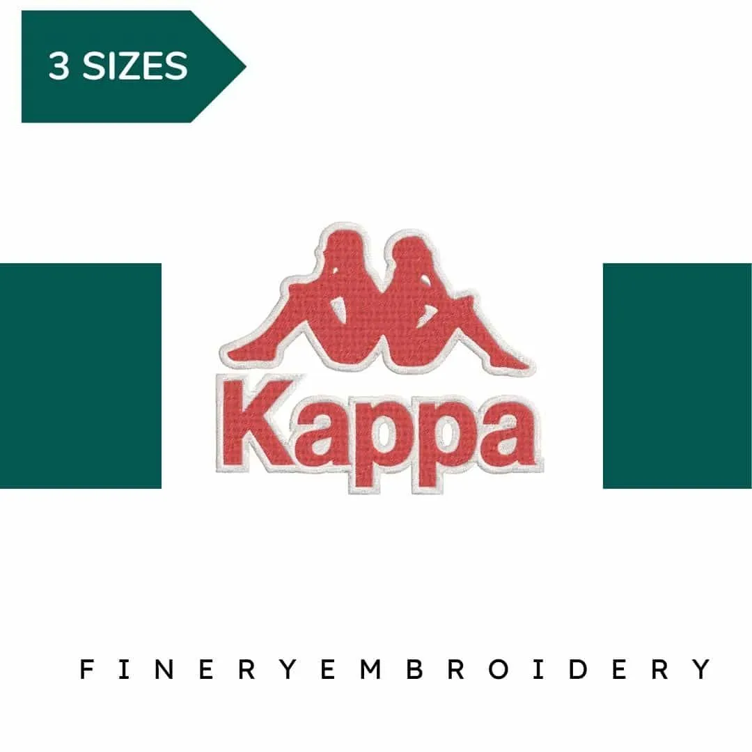 Kappa  logo  Embroidery Motif- Embroidery Design