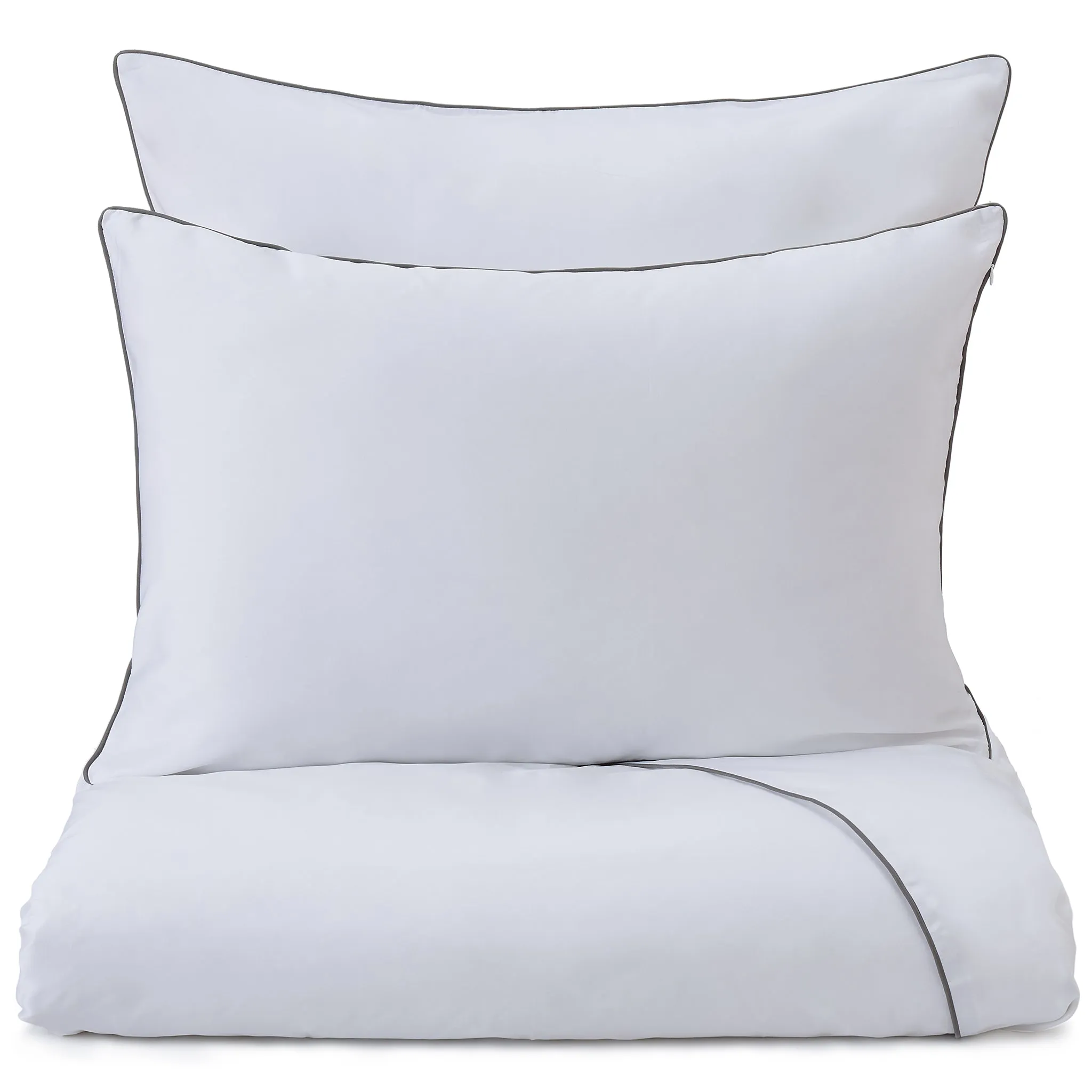 Lanton Bedding [White/Grey]