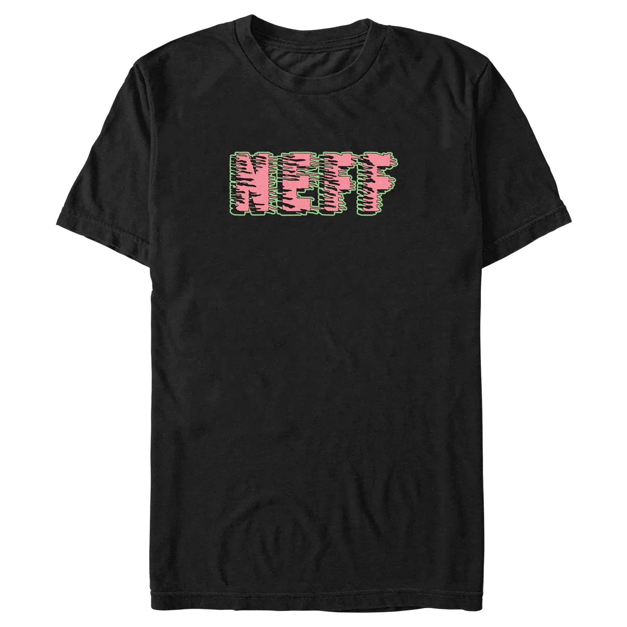Men's NEFF Pink and Green Logo T-Shirt
