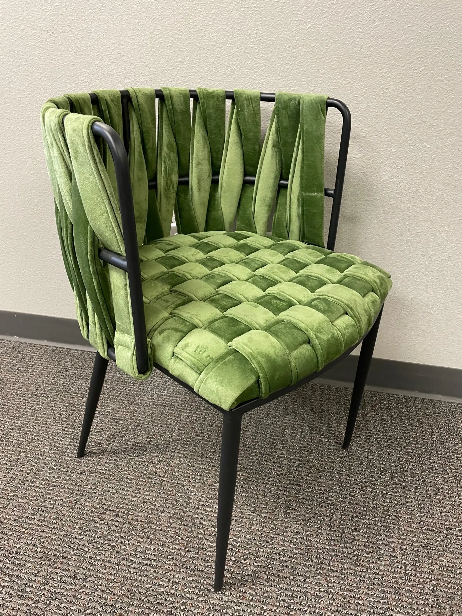 Milano Dining Chair in Green and Black