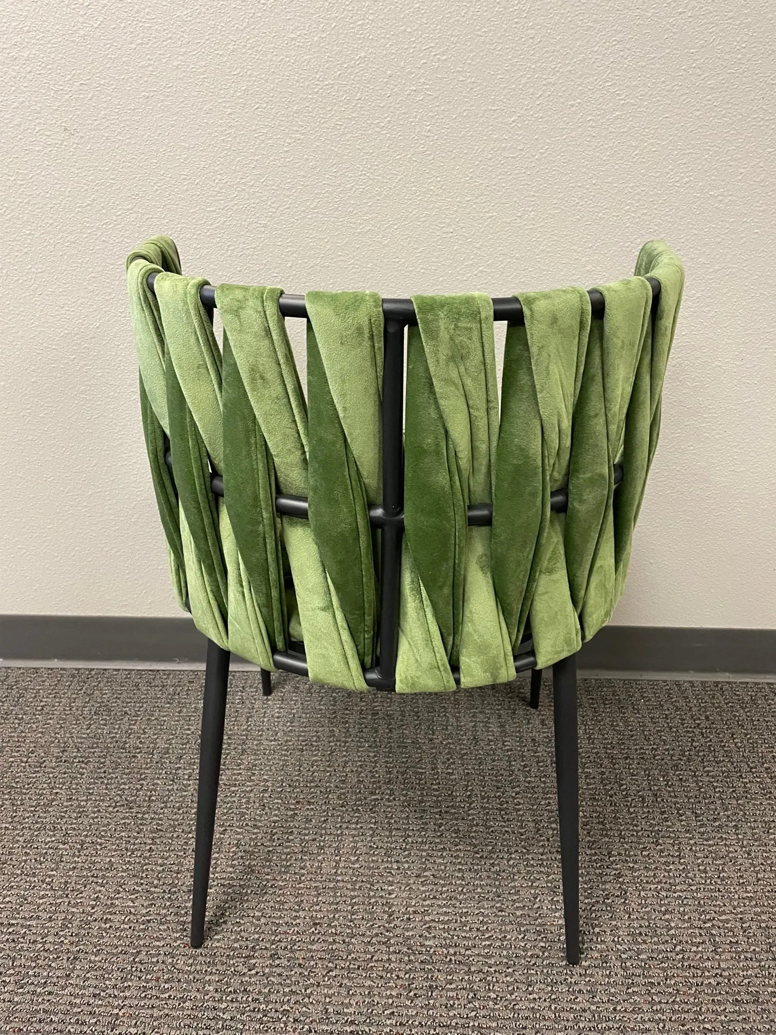 Milano Dining Chair in Green and Black