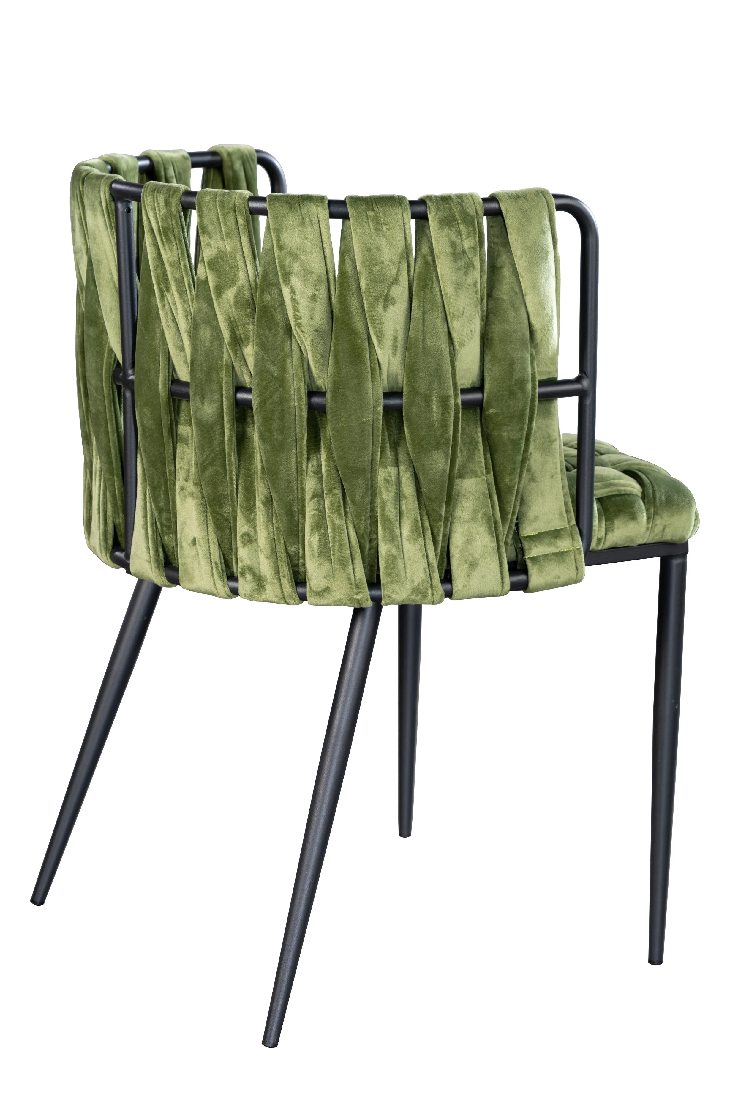 Milano Dining Chair in Green and Black