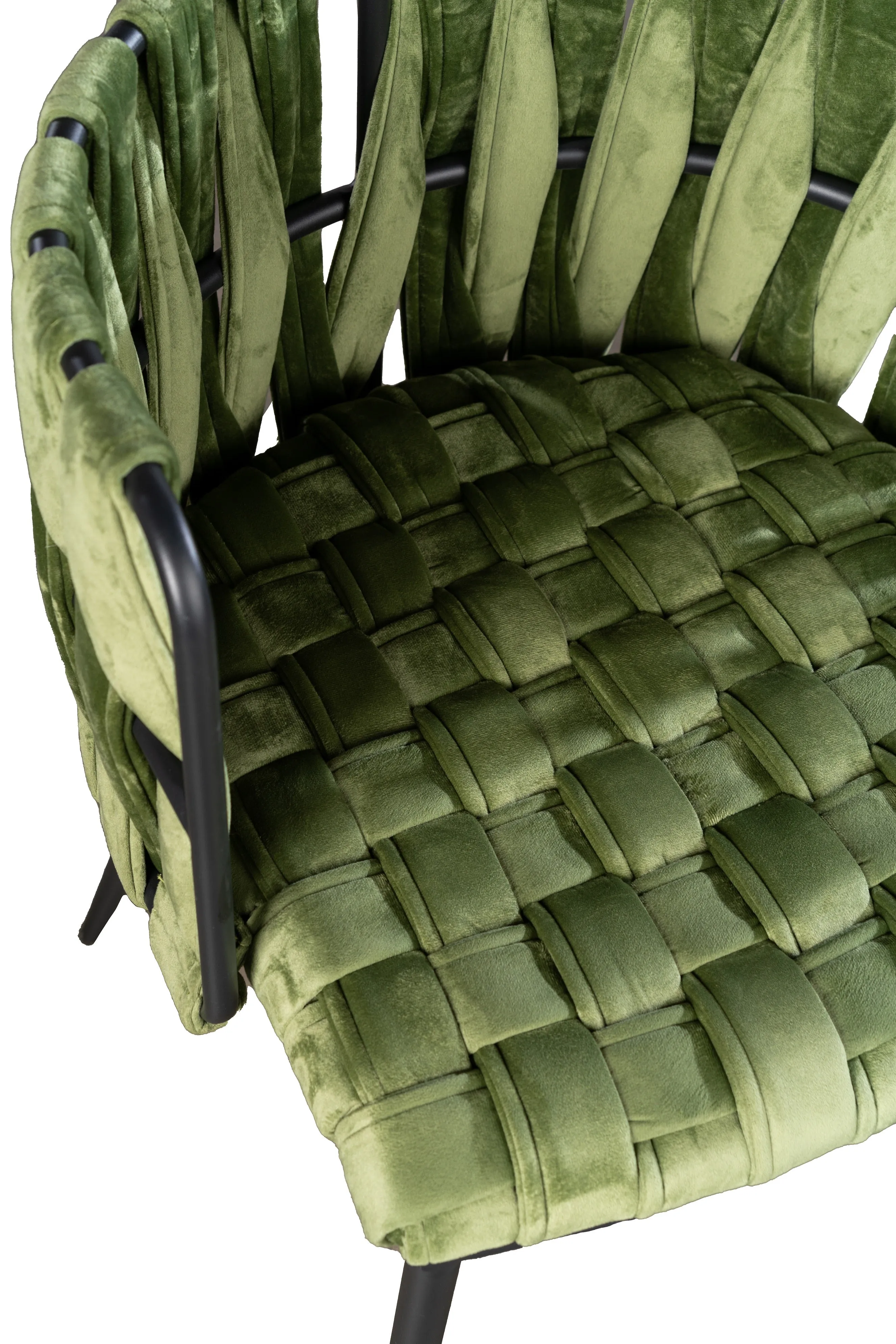Milano Dining Chair in Green and Black