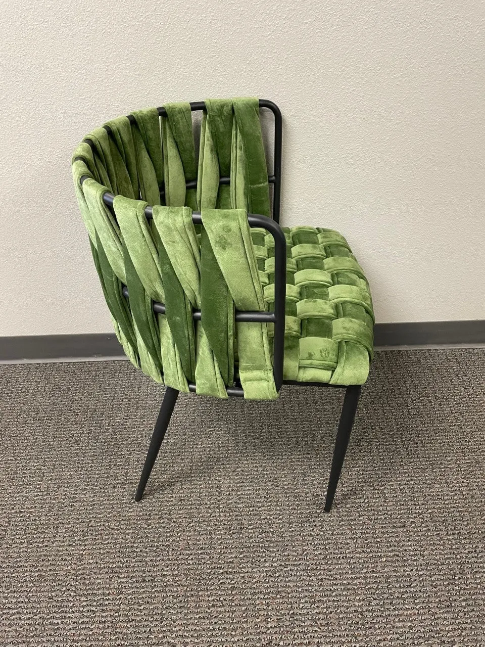 Milano Dining Chair in Green and Black