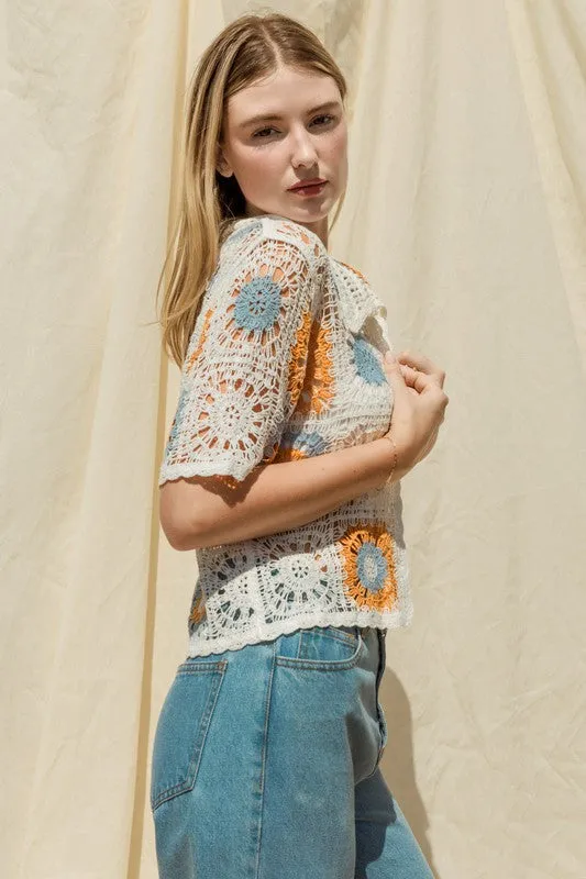 Naomi Crochet Top