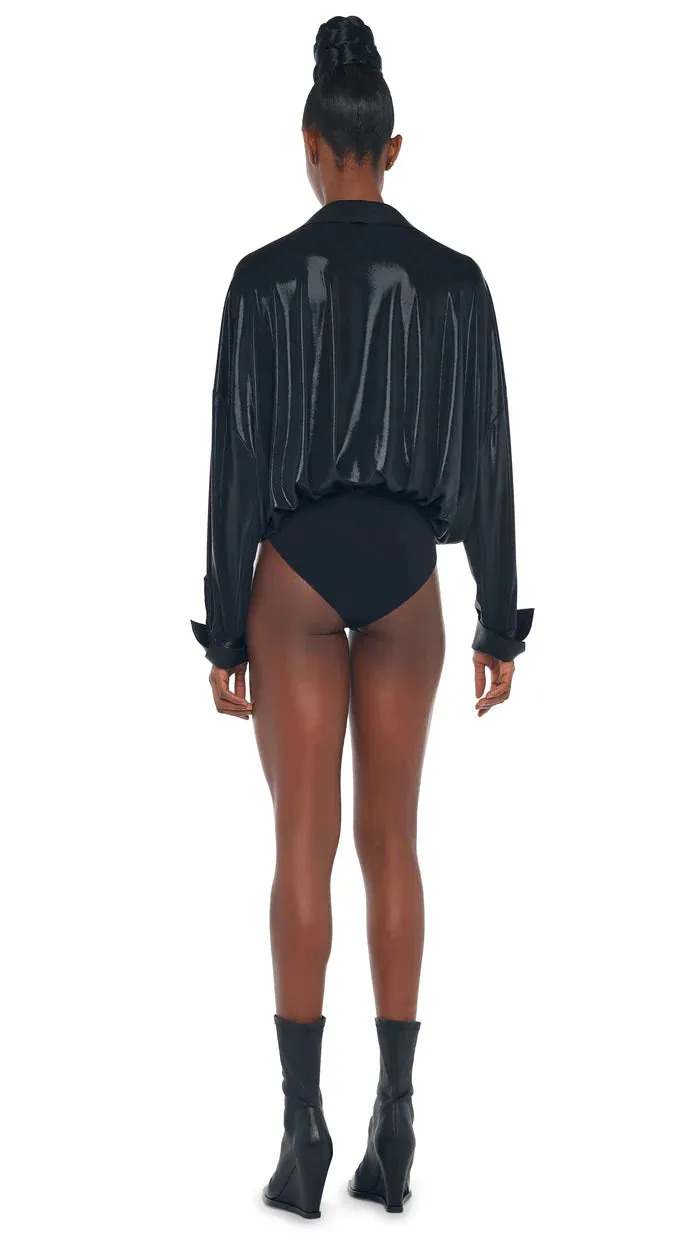 Norma Kamali oversize shirt black