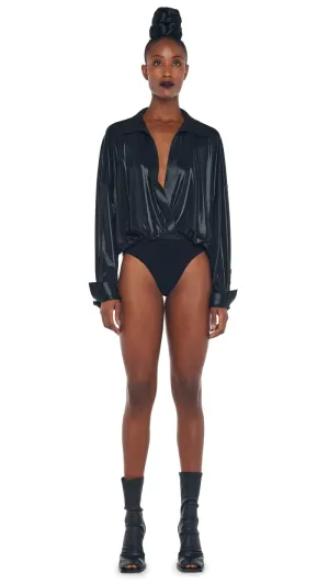 Norma Kamali oversize shirt black