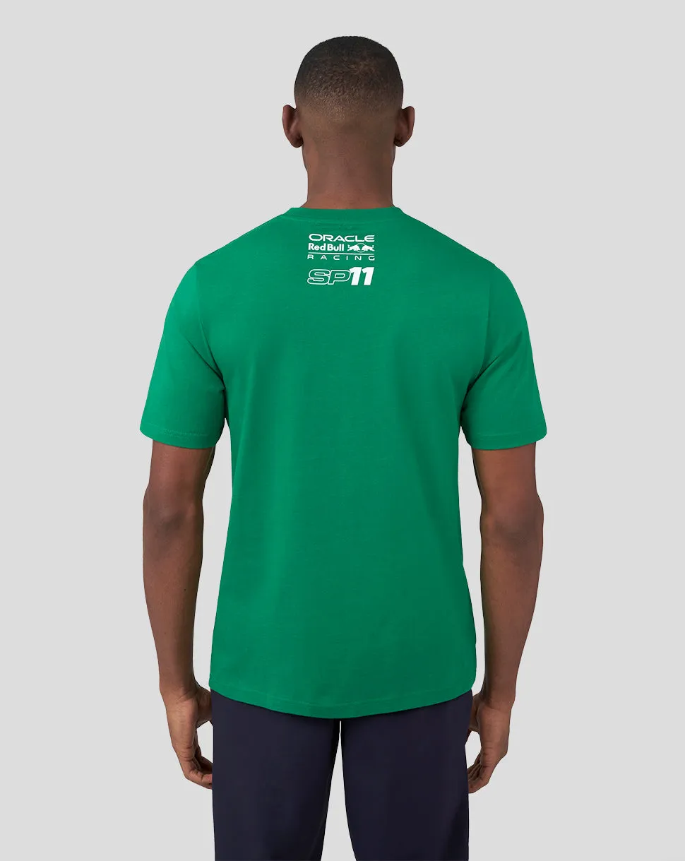 ORACLE RED BULL RACING UNISEX DRIVER SERGIO "CHECO" PEREZ T-SHIRT - GREEN