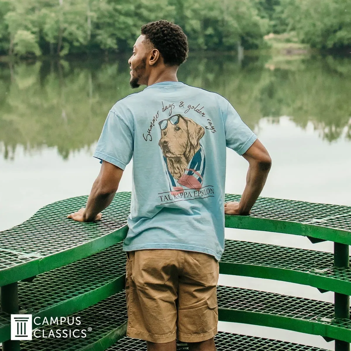Phi Delt Blue Comfort Colors Retriever Tee
