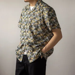 Red Tornado Floral Aloha Shirts For Men - 100% Cotton Beach Hawaiian Shirt