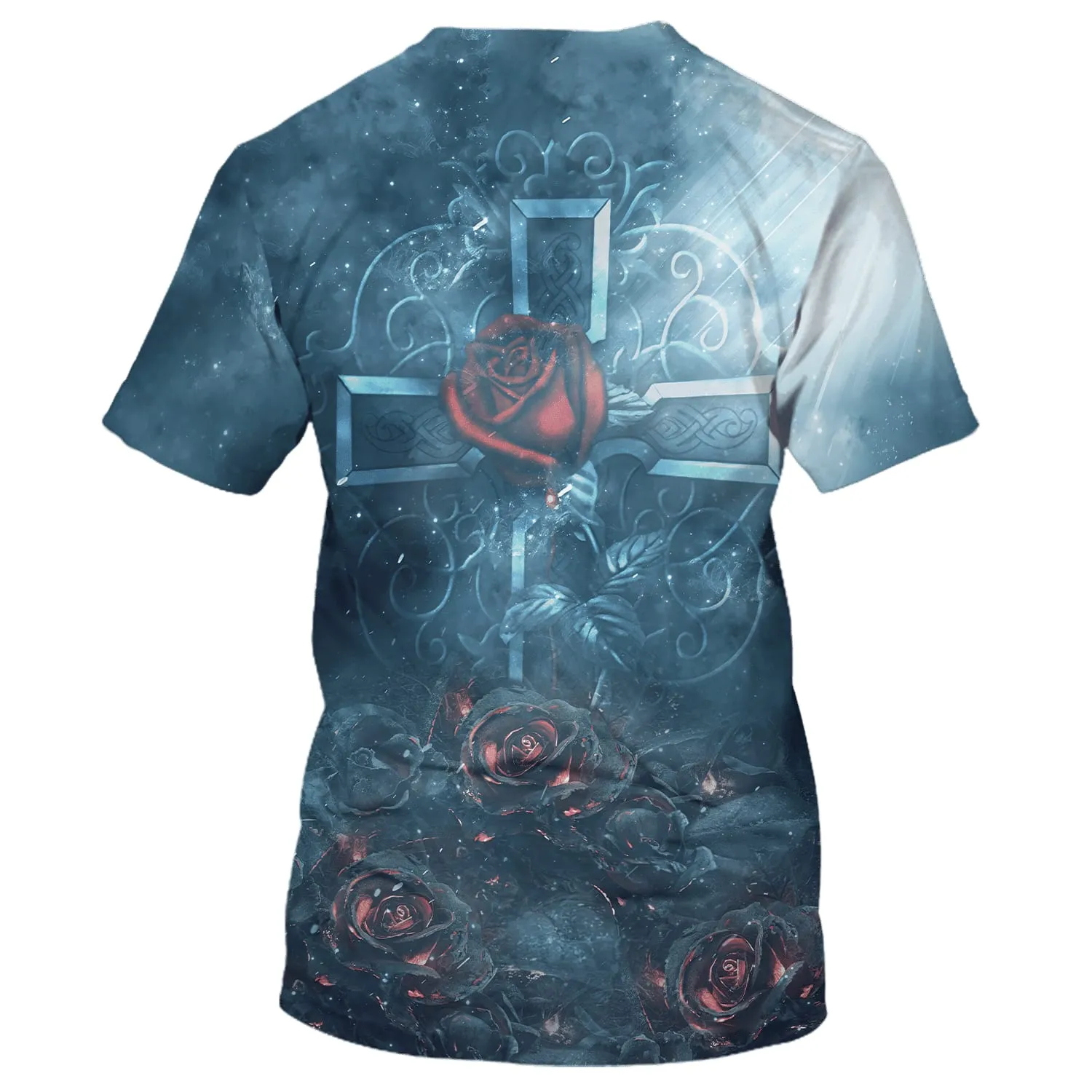 Rose Faith 3D All Over Printed Shirt for Men and Women