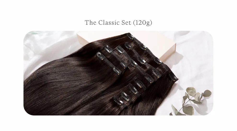 Sandy Blonde Highlighted, 20" Classic Clip-In Hair Extensions, F10/613 | 120g