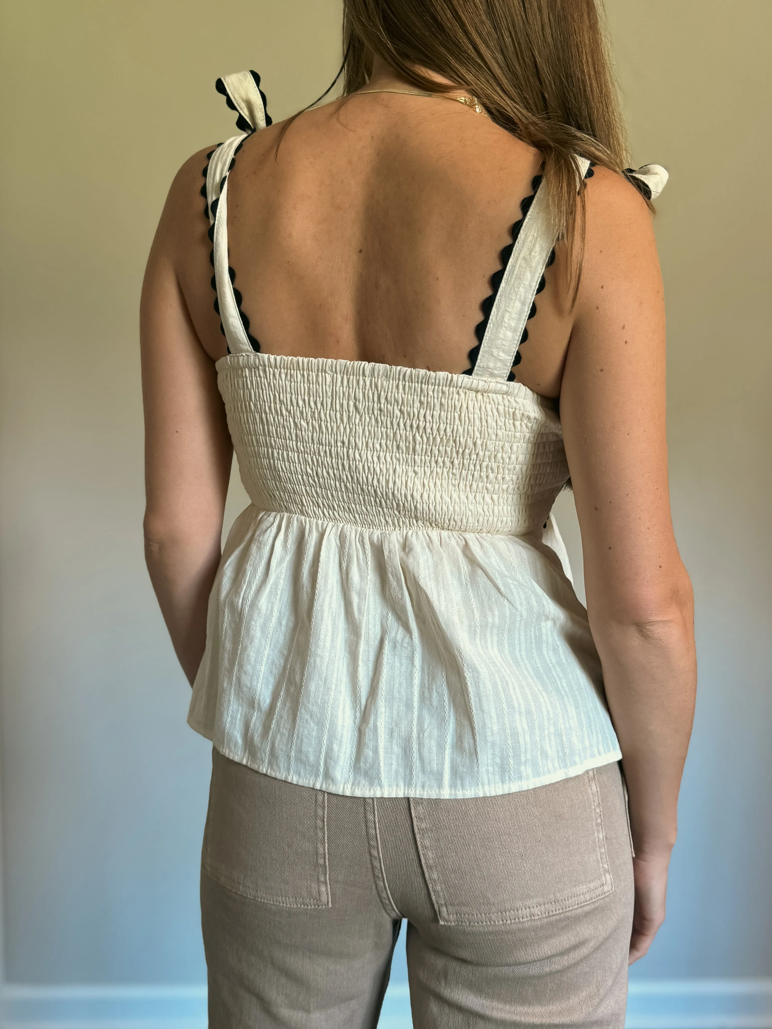 Scallop Trim Top