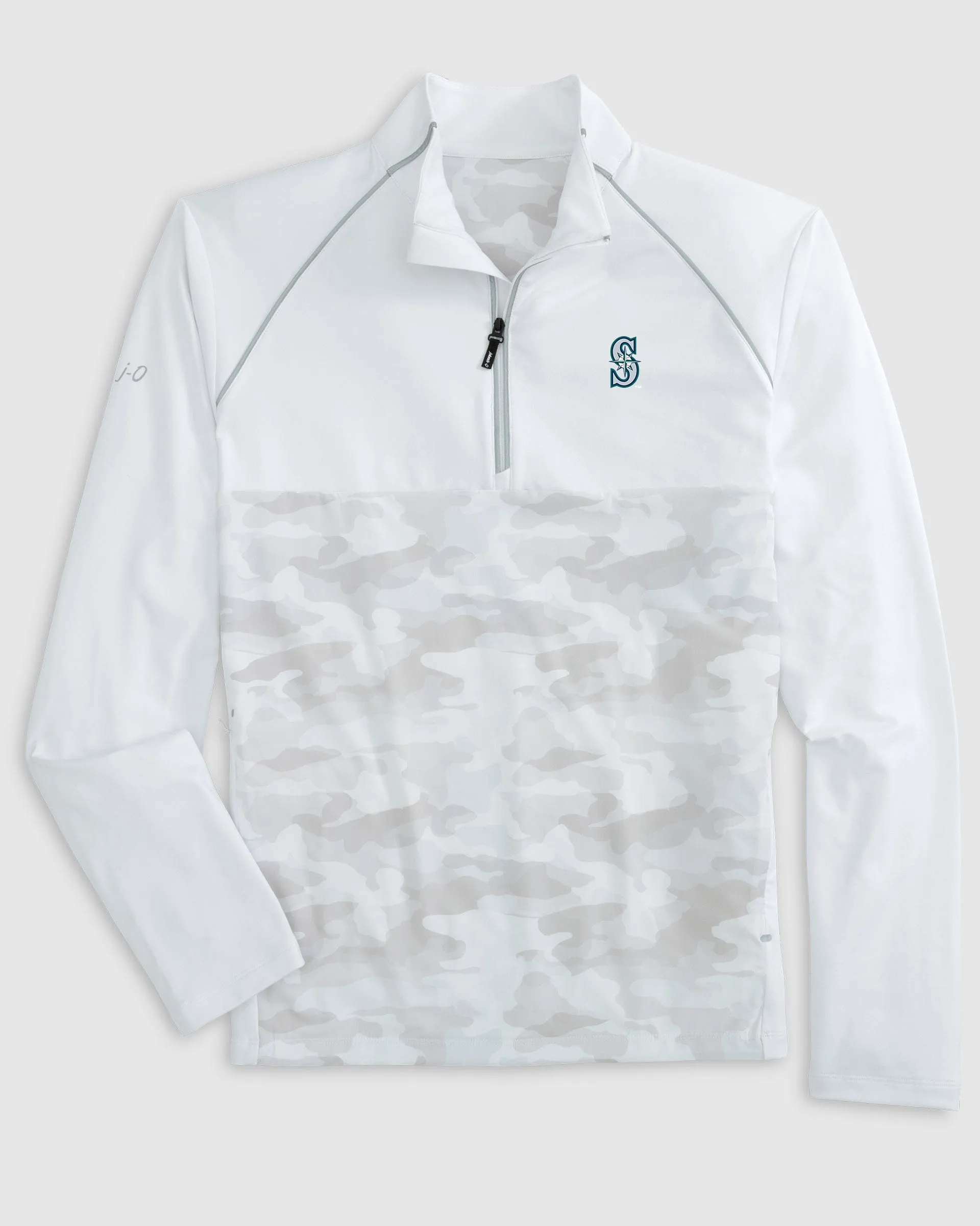 Seattle Mariners Keiser Camo Mixed Media 1/4 Zip