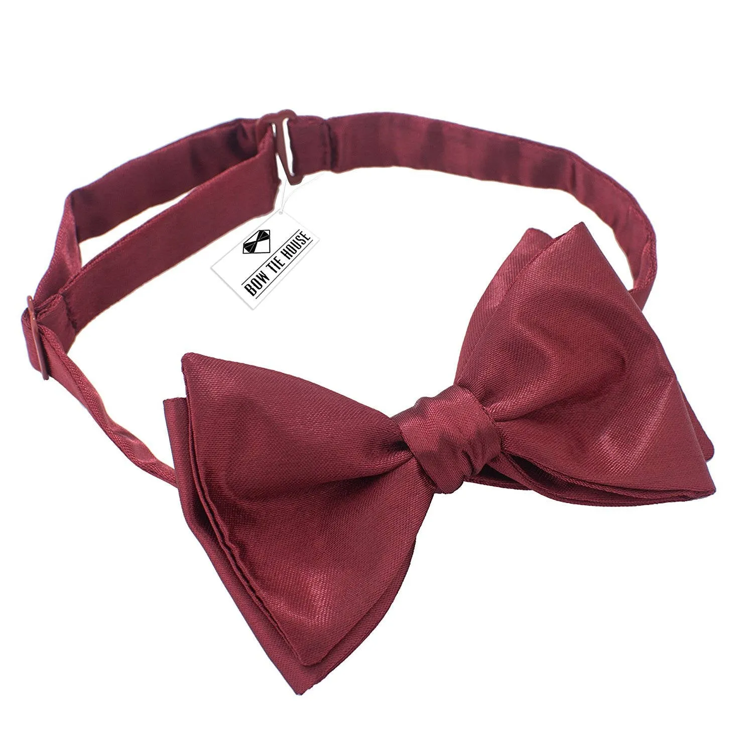 Self Tie Dark Red Bow Tie