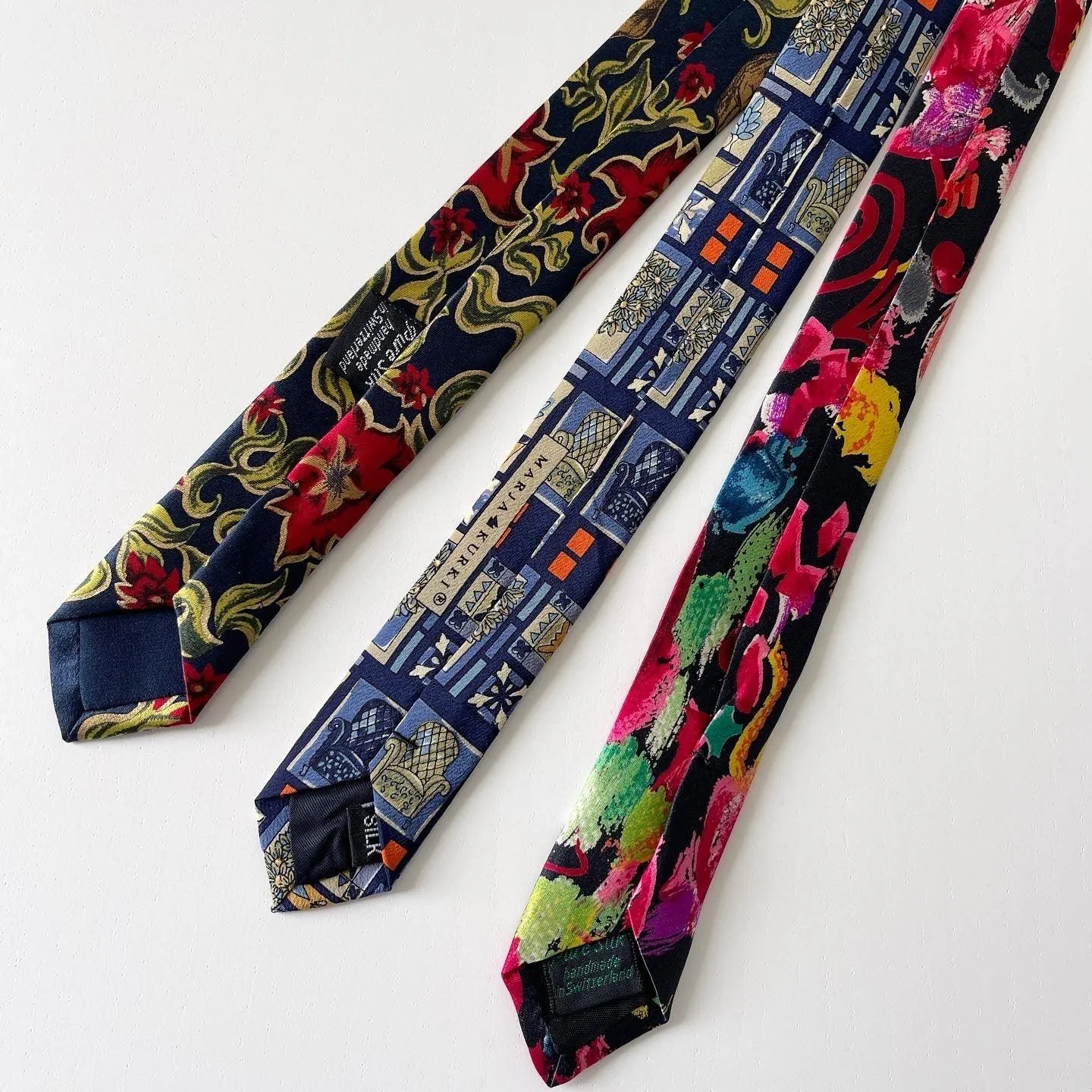 SET OF THE SILK HAND MADE TIES
