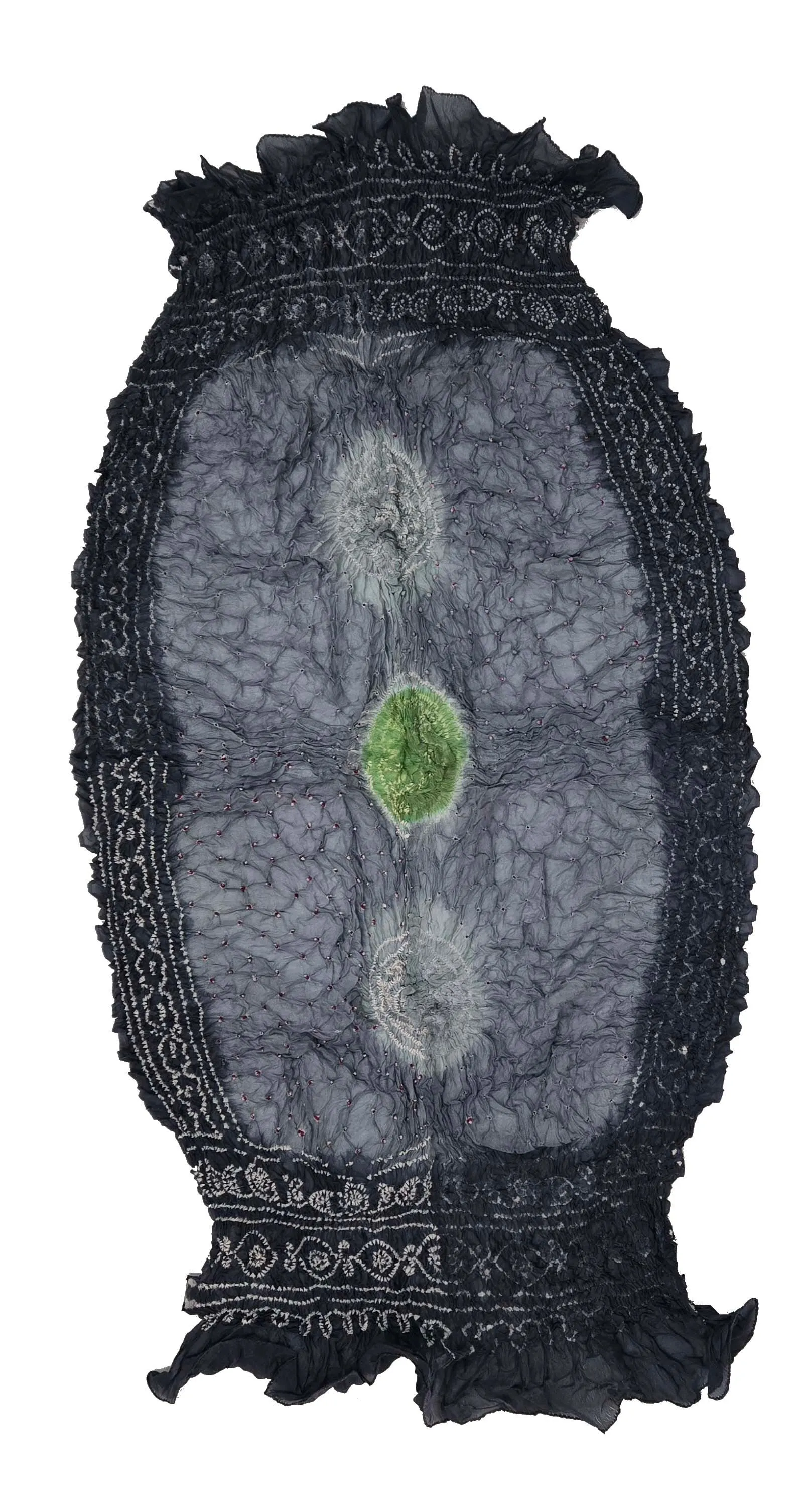 Silk Grey Textures Scarf