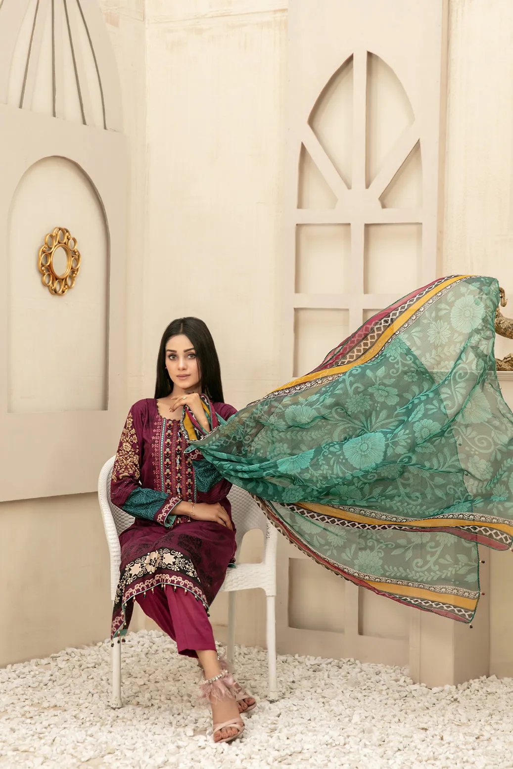 Tawakkal Melika Lawn Collection – D-7181