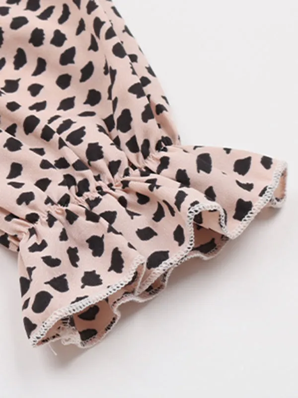TEEK - Mid-Collar Long-Sleeved Ruffle Shirt