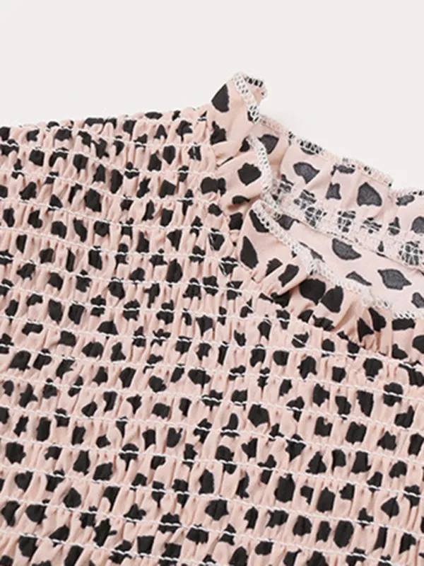TEEK - Mid-Collar Long-Sleeved Ruffle Shirt