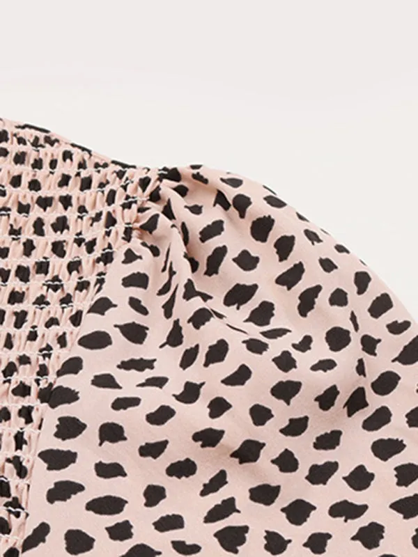 TEEK - Mid-Collar Long-Sleeved Ruffle Shirt